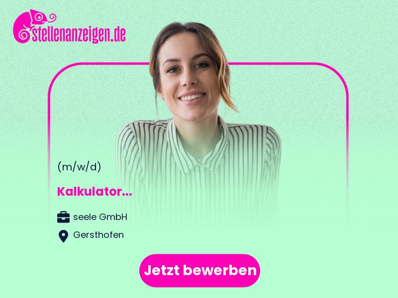 Kalkulator (w/m/d) in Gersthofen