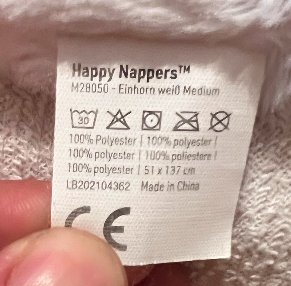 Happy Nappers Schlafsack für Kinder Einhorn weiß wie Neu in Bad Sulza