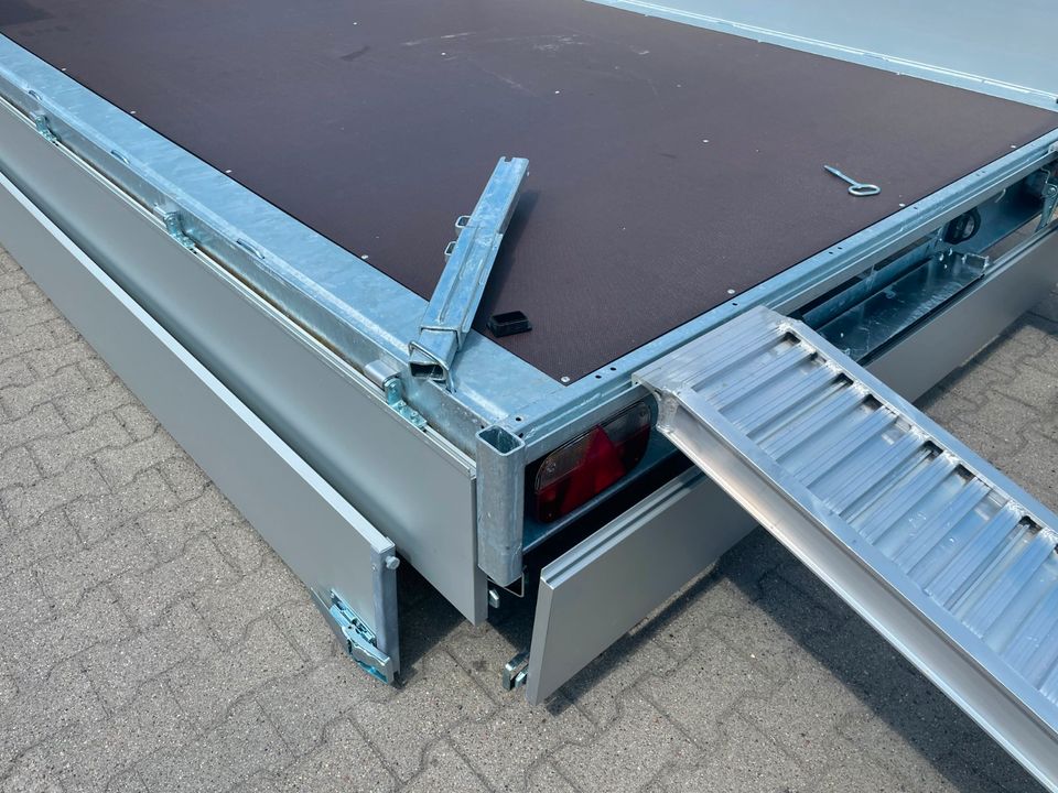 ⭐️ Eduard Auto Transporter 3000kg 606x220x60cm Rampen Winde 63 in Schöneiche bei Berlin