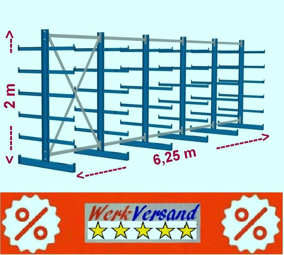Schwerlastregal Kragarmregal Lagerregal NEU wie Bild NEUWARE in Ravensburg