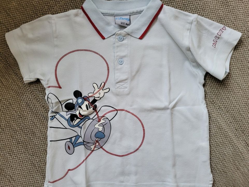 Set, 2-teilig Oberteil mit Hose, Poloshirt Mickey Mouse Gr.80 H&M in Zerbst (Anhalt)