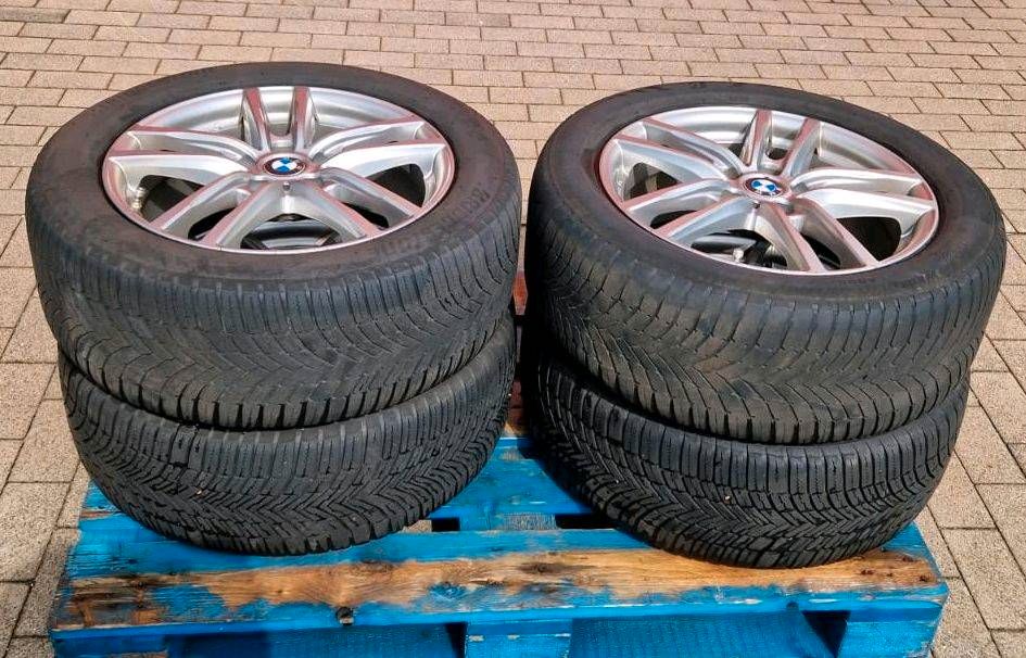 Alufelgen UNIWHEELS 5x112 Winterreifen 225/55 R17 BMW VW Skoda in Norderstapel