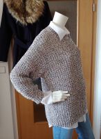 Pullover Yessica C&A Gr. M *Grau Pink mit Lurexgarn * Grobstrick Brandenburg - Bernau Vorschau