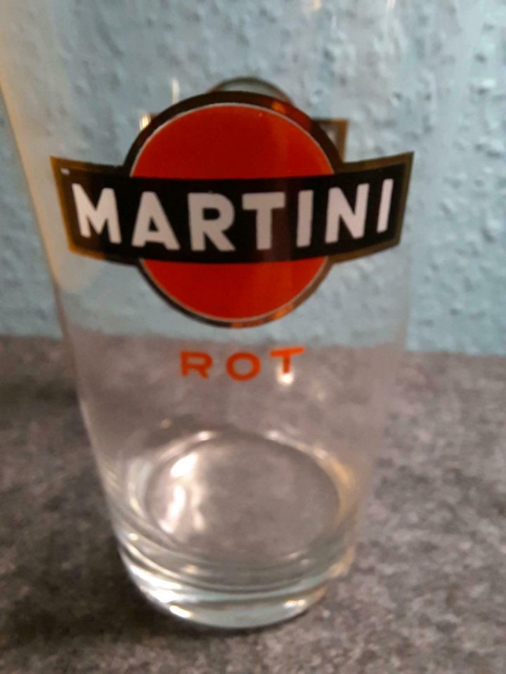 Martini Ausschenker, Karaffe, Glas, 50er Jahre in Bielefeld