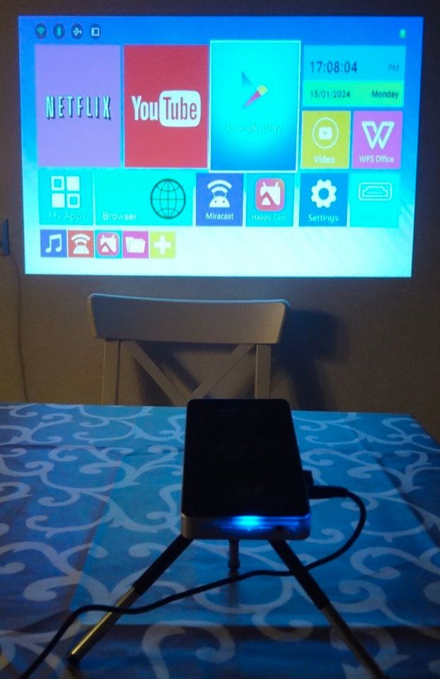 OTHA Android 5.1 Mini Projector 4K Playback, RAM 2GB in Weiler-Simmerberg