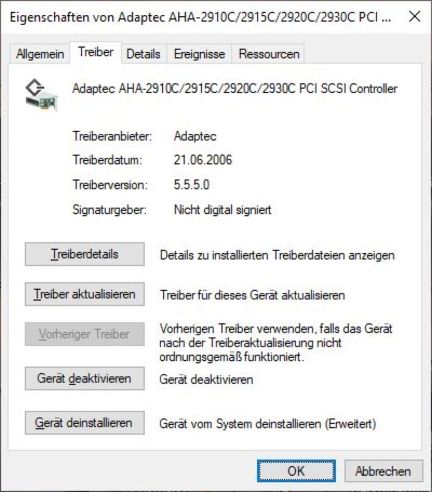 SCSI-Controller PCI Adaptec 2904 in Gummersbach