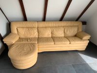 Leder Sofa Couch mit Ottomane Leipzig - Leipzig, Zentrum-West Vorschau