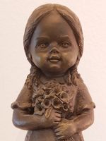 Bronze-Skulptur | Parkeo | Mädchen mit Blumenstrauß | H 40 cm Köln - Mülheim Vorschau
