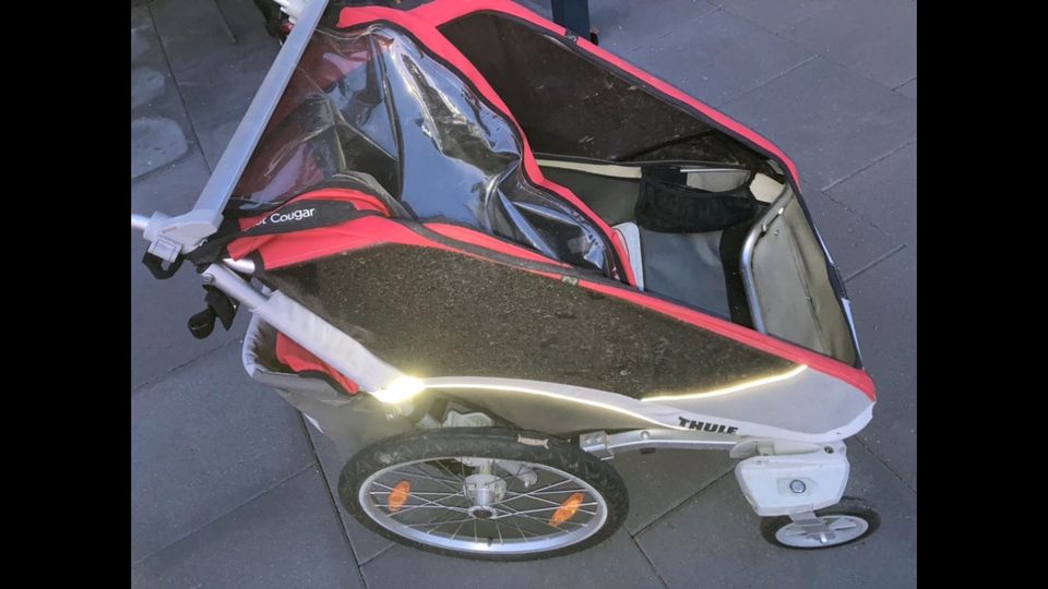 Thule Fahrrad Anhänger Kinderwagen Doppel Doppelsitz Dach Jogger in Castrop-Rauxel