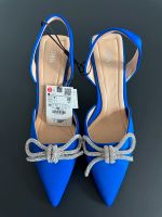 Zara Pumps mit Schleife, blau Bayern - Fürth Vorschau