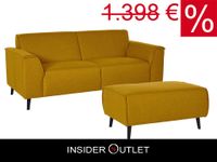 2,5 Sitzer +Hocker ❤193x90cm Gelb Senf Sofa Couch Federkern Amora Köln - Ehrenfeld Vorschau