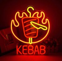 LED Neon Schild Kebab Döner Laden Restaurant Lampe Wandleuchte Hessen - Bebra Vorschau