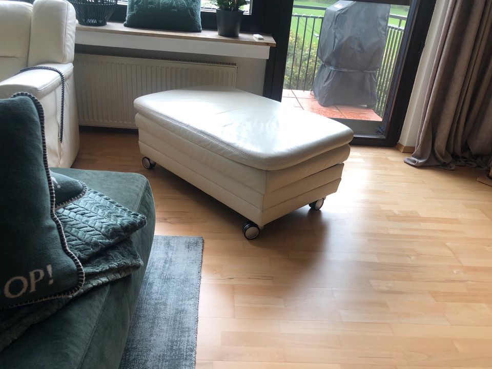 Leder Sofa / Eckgarnitur Creme von Himolla in Witten