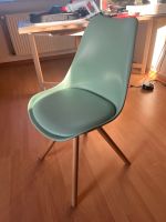 Stühle 4x Esszimmer Türkis/mint mit Kunstlederpolster Holzbeine Nordrhein-Westfalen - Versmold Vorschau
