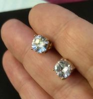 Swarovski Ohrringe Edelstahl nickelfrei zirkonia weiss vergoldet Nordrhein-Westfalen - Paderborn Vorschau