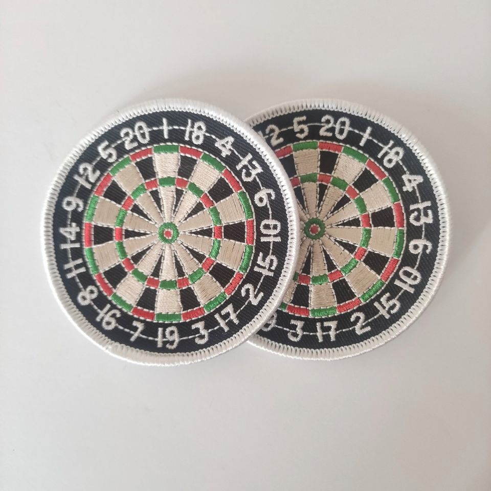 2 x Dart Aufnäher Dartboard  *Neu* in Lüchow