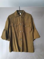 H&M coole Utility Bluse Hemd Jacke Hemdjacke Volantärmel khaki 36 Nordrhein-Westfalen - Mülheim (Ruhr) Vorschau