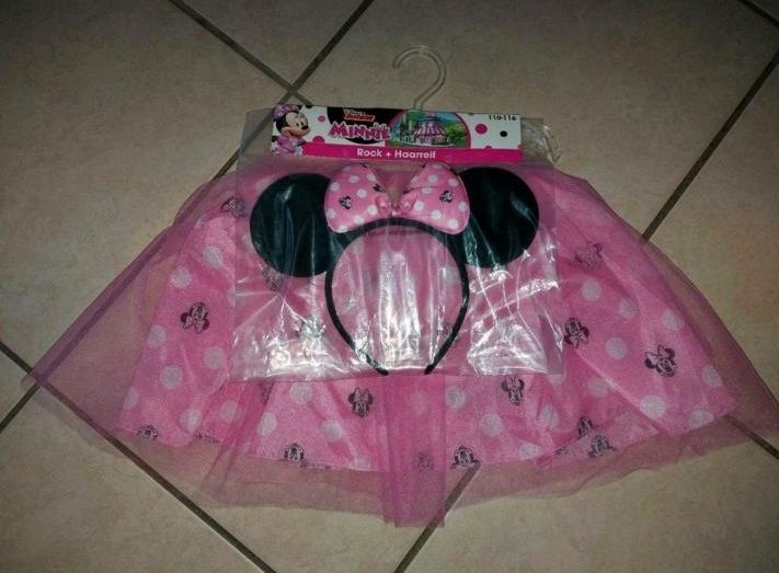 Disney Minnie Mouse Mädchen Rock Haarreif Kostüm Gr. 110-116 NEU in Weilmünster