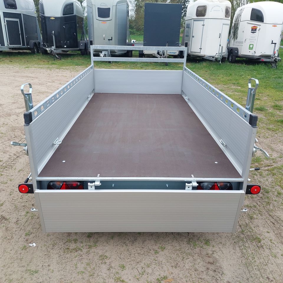 Böckmann Alu Pkw Anhänger 2,5 x 1,3m,1350Kg, Profigalerie,NEU in Großderschau