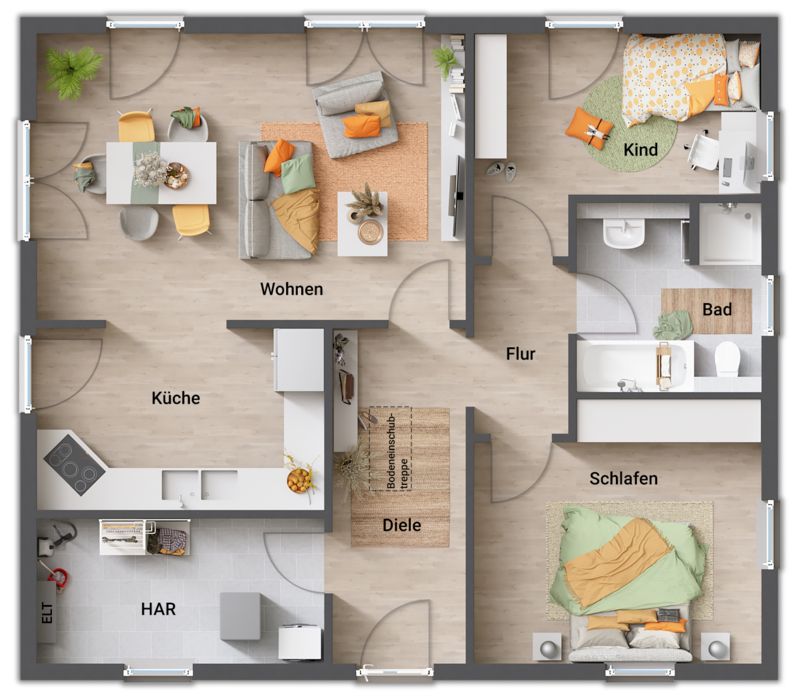 Alles auf einer Ebene - Ihr Haus bietet viele Möglichkeiten für ein komfortabeles Wohnen in Gommern