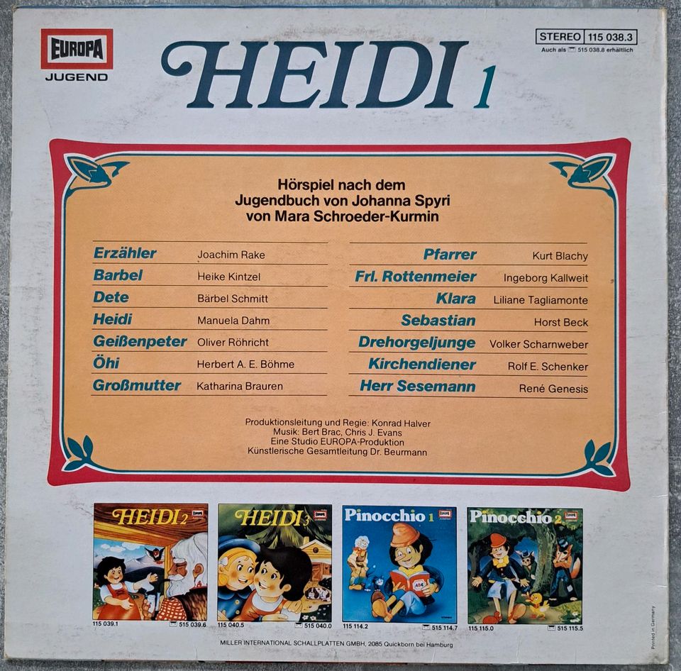 Schallplatte Heidi Vinyl in Offenbach