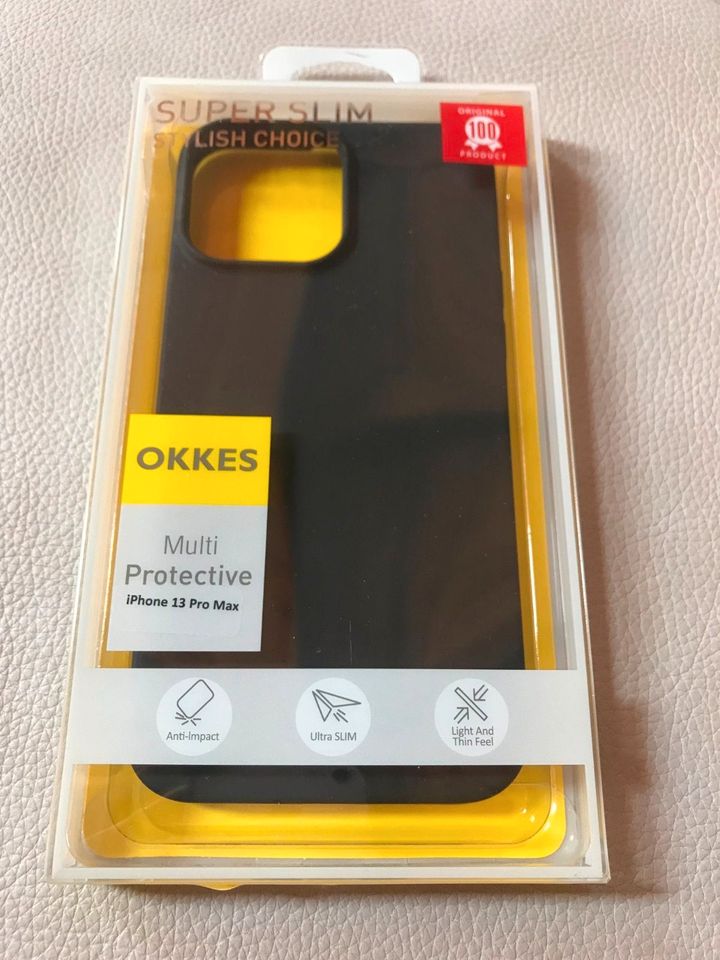 OKKES, Case, Black, for Apple iPhone 13 Pro Max in Garmisch-Partenkirchen