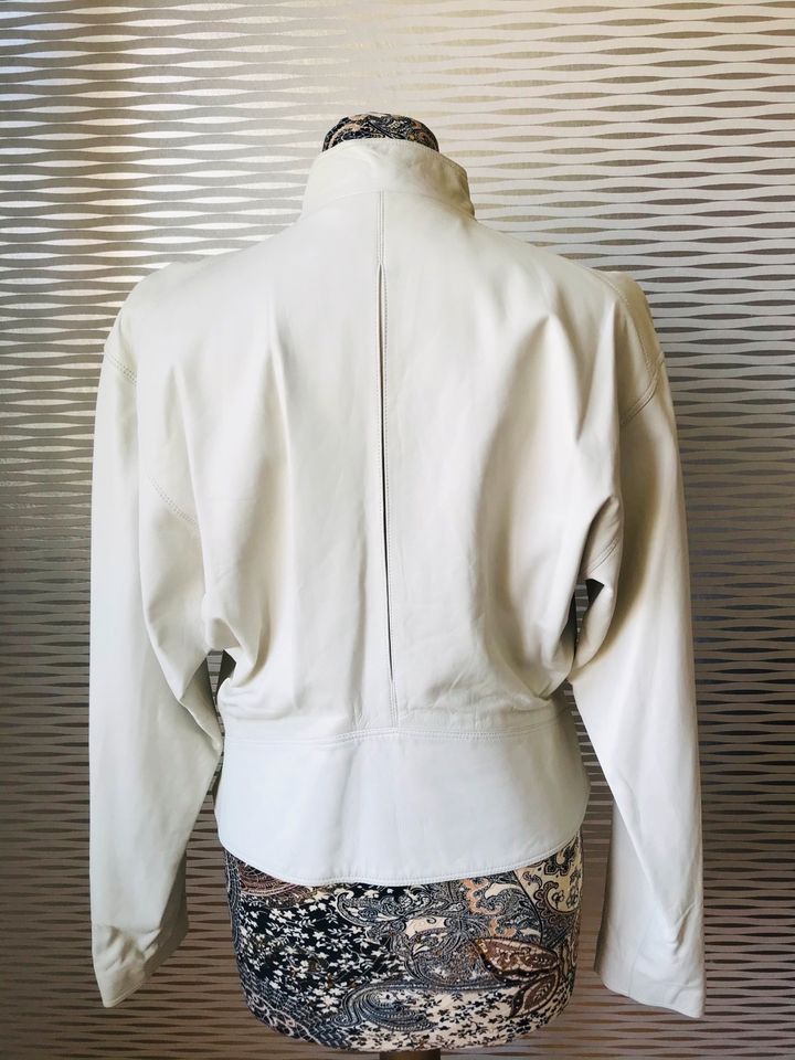 Lederjacke / Blouson von Versace, natur, Gr. 34-36 in München