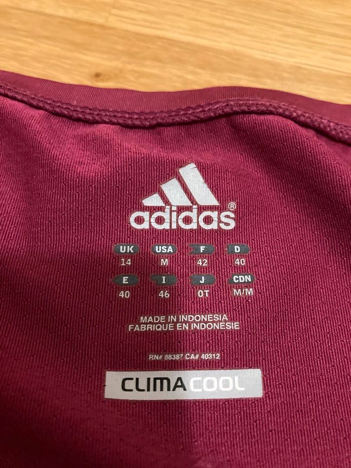 Adidas Damen Sport t-Shirt Damen Shirt climacool weinrot 40 in Ahaus