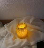 Elambia Kerze gold Timer Flackerlicht Ornamente Glitzer Nordrhein-Westfalen - Herne Vorschau