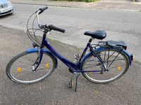 Herrenfahrrad blau mit tiefem Einstieg Stuttgart - Mühlhausen Vorschau