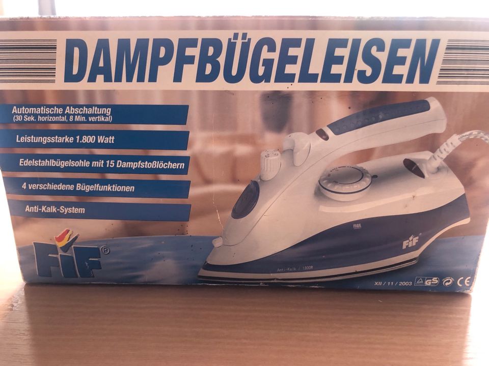 DAMPFBÜGELEISEN/ FIF in Baden-Württemberg - Rudersberg |  Haushaltskleingeräte gebraucht kaufen | eBay Kleinanzeigen ist jetzt  Kleinanzeigen