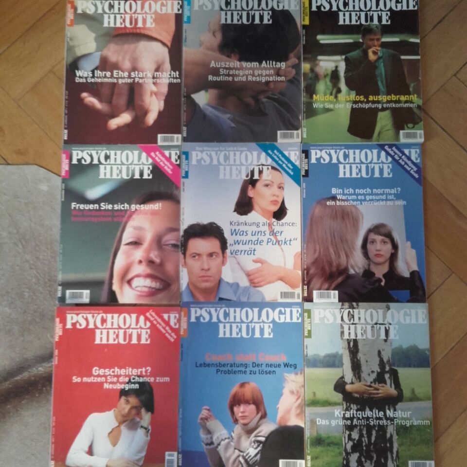 PSYCHOLOGIE HEUTE = 88 Magazine von 1998 - 2016 in München