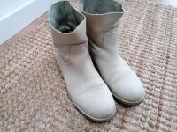 Shabbies Amsterdam Gr. 40 creme Stiefel ungefüttert Leder Kiel - Suchsdorf Vorschau