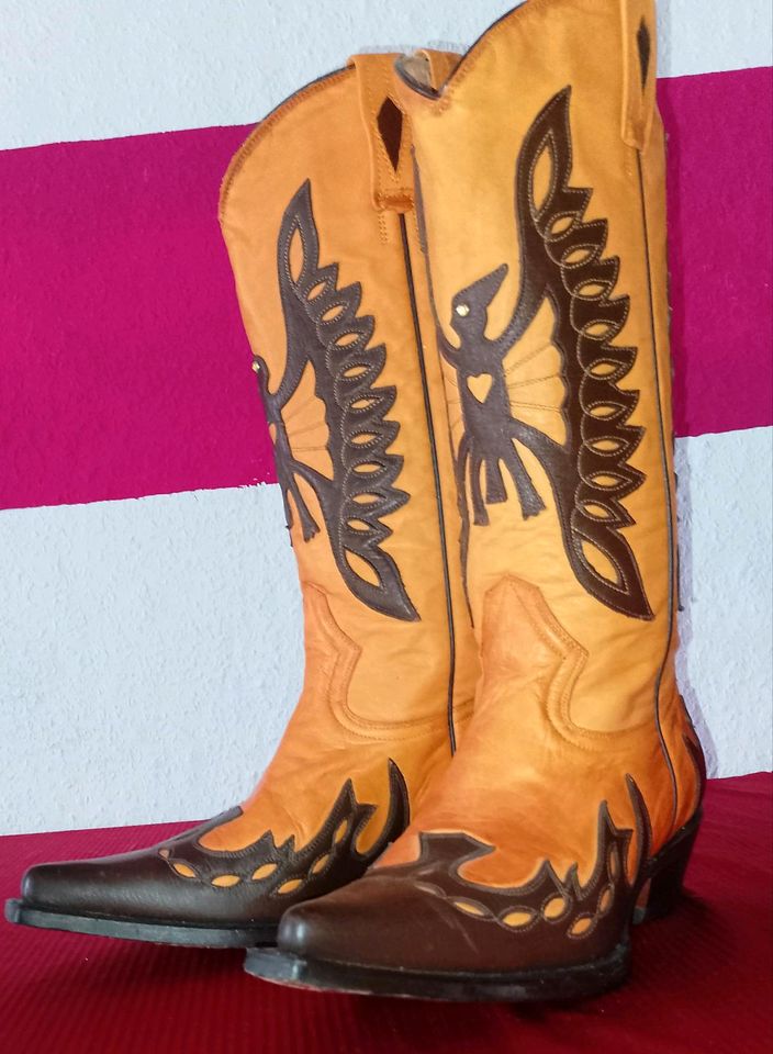 NEU 37 Buffalo Westernstiefel, echtes Leder, Made in Mexico in Staßfurt