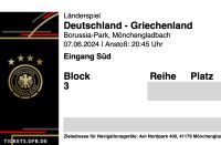 1-8x Tickets Deutschland - Griechenland im FANBLOCK Email Versand Nordrhein-Westfalen - Mönchengladbach Vorschau