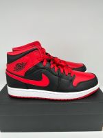 Nike Air Jordan 1 Mid Sneaker Gr. 45 NEU rot schwarz bred Aachen - Aachen-Mitte Vorschau