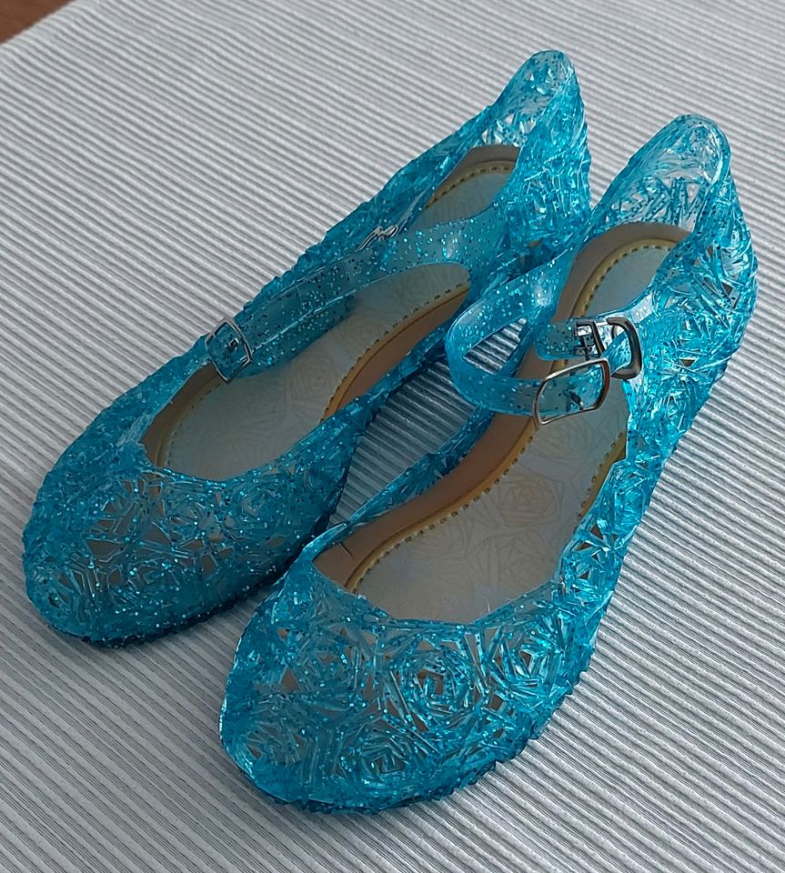 Schuhe Gr. 32 Anna Elsa Eiskönigin Glitzer blau in Rheinbrohl