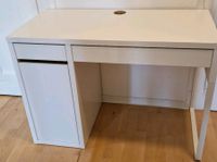 Weißer moderner Schreibtisch, Schubladen und Regal, Ikea Micke Leipzig - Probstheida Vorschau