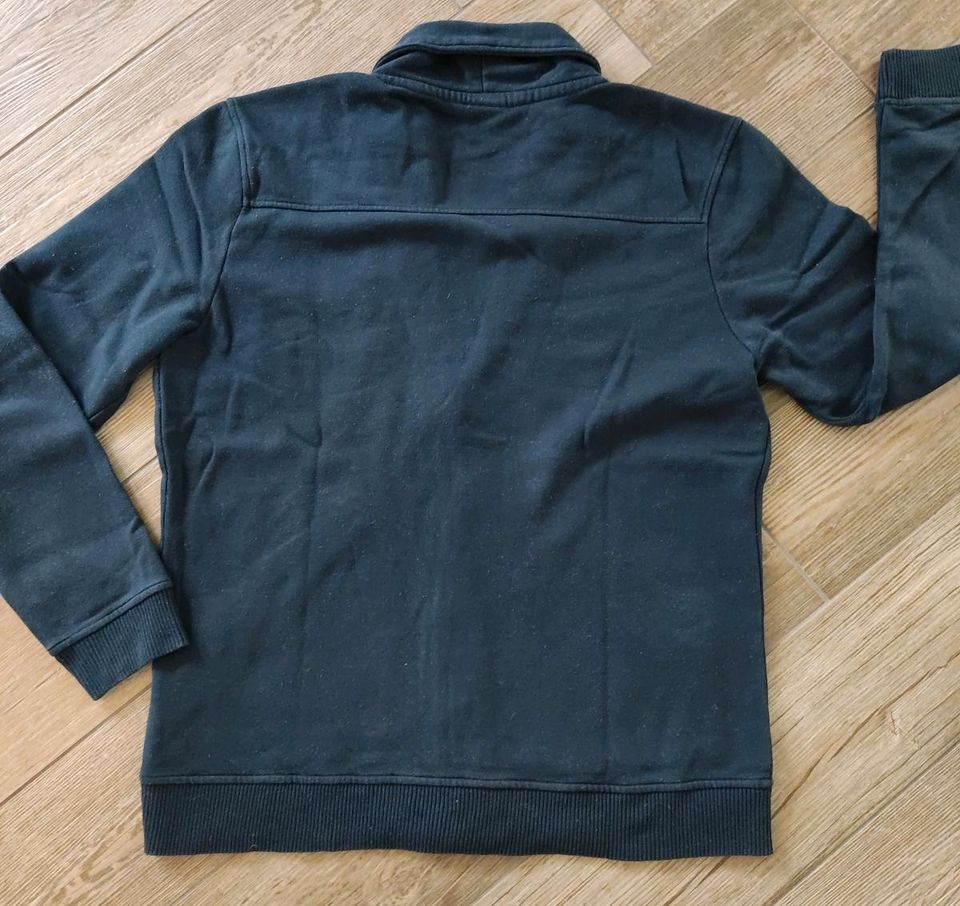 Herren Sweatjacke Strickjacke blau Gr. L h&m in Balve