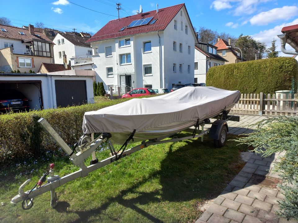 Marine 15S - Alu Angelboot Ruderboot in Langenau