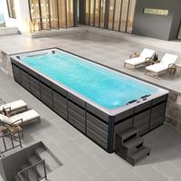 AWT Innovation800XL-T weiß Swim Spa Whirlpool 800x300 grau Bayern - Bad Kissingen Vorschau