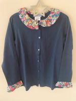 JACADI Bluse mit Liberty Kragen dunkelblau Gr. 128 / 8 ans München - Au-Haidhausen Vorschau