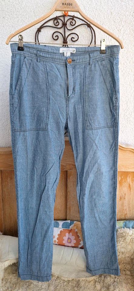 H&M Sommerhose Blau/Weiss gestreift 40 in Mössingen