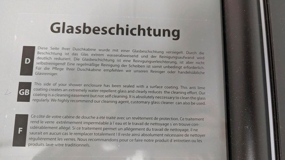 BREUER Elana6 Pendeltür Duschwand Glasdusche Duschtür schwarz in Magdeburg