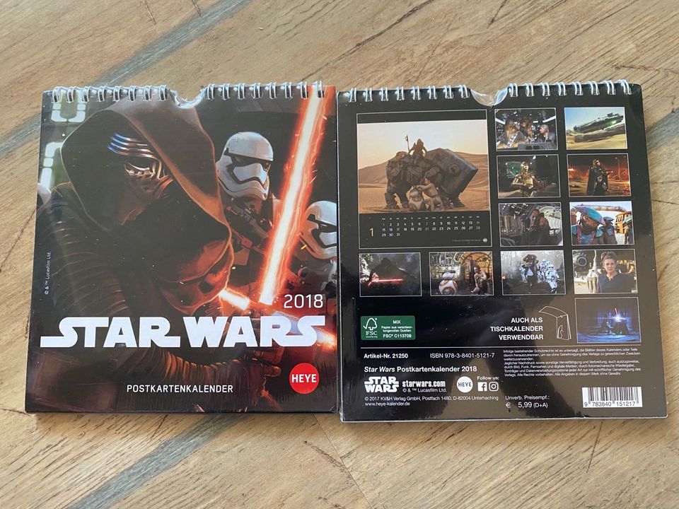 Star wars sammlung Mauspads/Pins/Magnete/Kalender/Anhänger in Udenheim