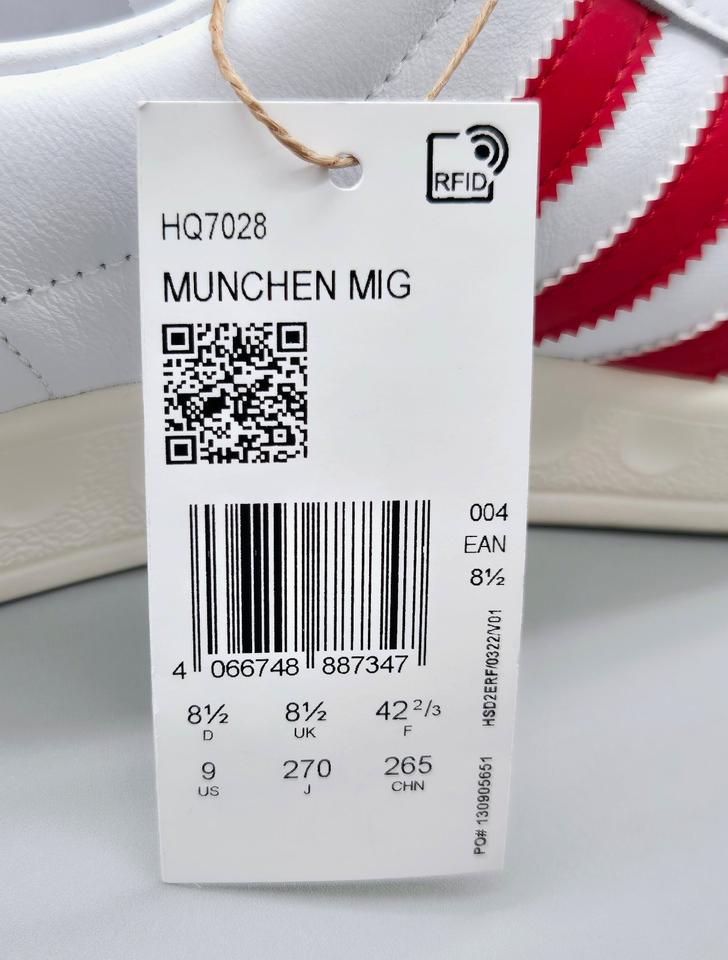 adidas München MIG Sneaker * Gr. 42 2/3 * FC Bayern * NEU HQ7028 in Kissing