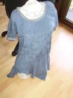 Cream Kleid Tunika blau Silber am RA Gr 40 Bayern - Forchheim Vorschau