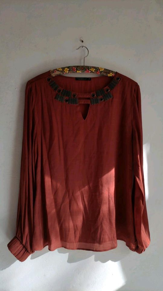 Shirt langarm Tigrara Handmade boho Bluse ethno tribal yoga chic in Bremen