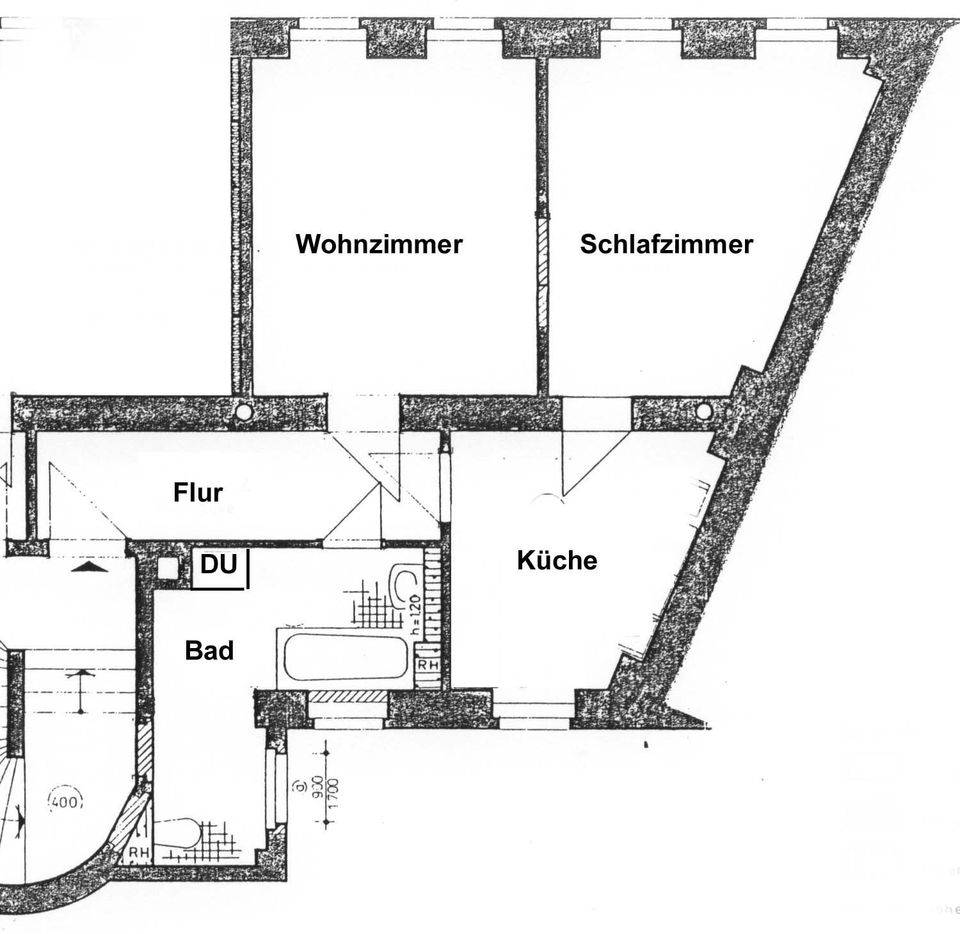 2-Zi.-Mietwohnung mit Einbauküche (3. OG) - Meißen Altstadt - MW5z/01/03 in Meißen