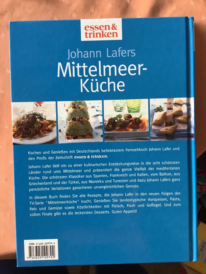 Kochbuch Mittelmeer-Küche von Johann Lafer in Obertshausen